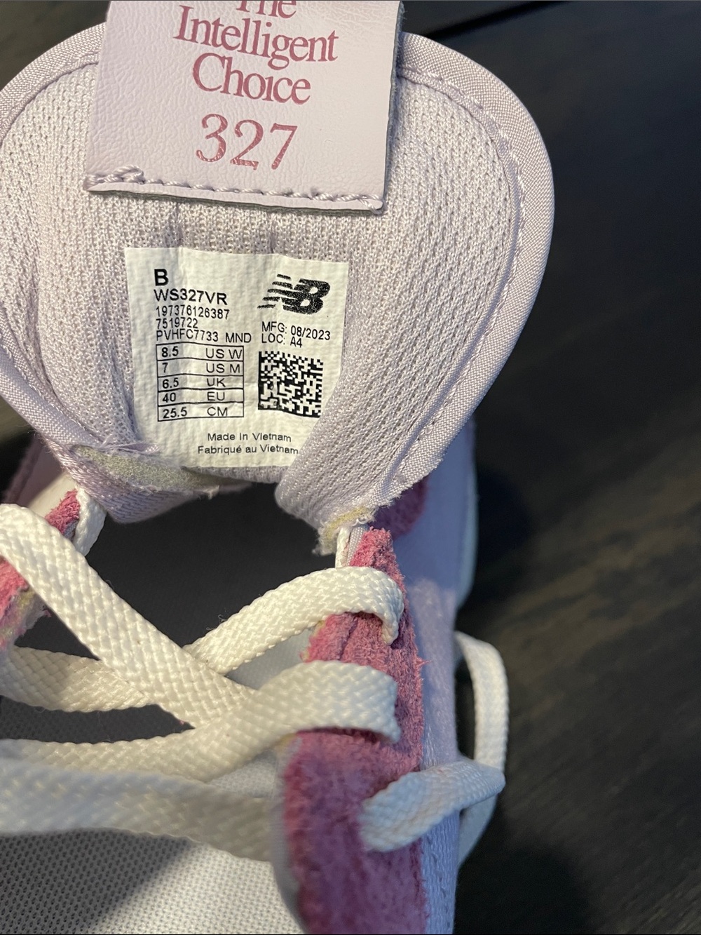 New Balance X CALIA 327 Women's Lavender and Pink Retro - Picture 9 of 9